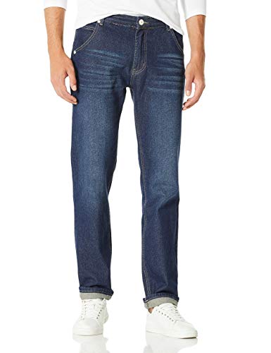 Demon&Hunter 806 Serie Herren Jeanshosen Straight Jeans Herren Regular Herrenjeans DH8021(38) von Demon&Hunter