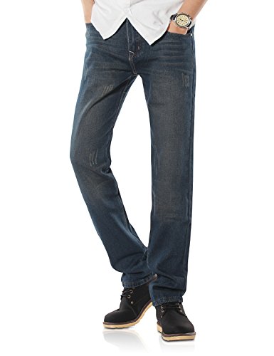 Demon&Hunter 806 Serie Herren Jeanshosen Straight Jeans Herren Regular Herrenjeans DH8031-1NU(35) von Demon&Hunter