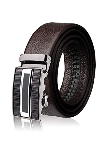 Demon&Hunter ABL Serie Gürtel Herren Automatik ledergürtel Nickelfrei 33mm Breit DH182C(110CM) von Demon&Hunter