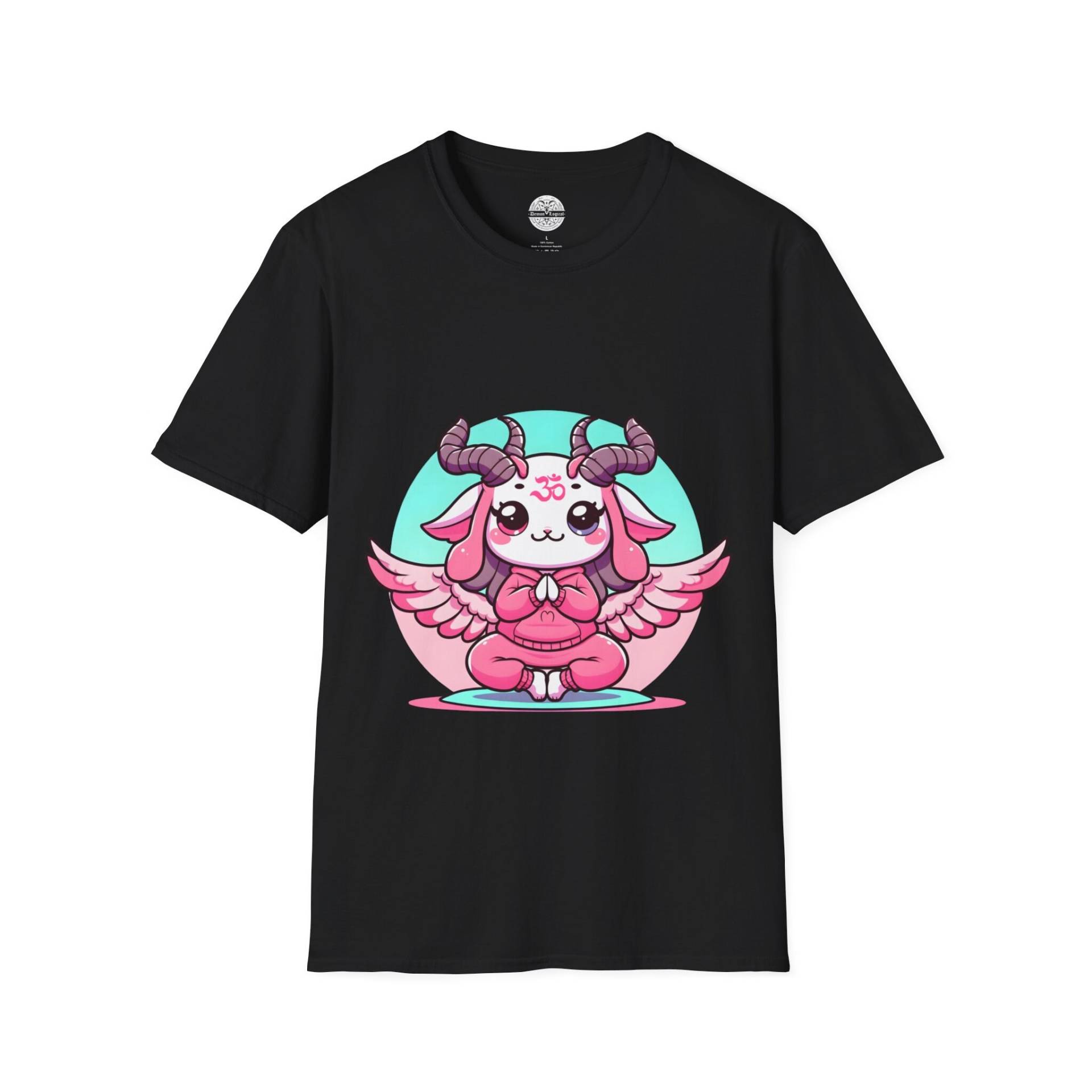 Demonological - Cute Yoga Baphomet Unisex Softstyle T-Shirt Demonological - Cute Yoga Baphomet Unisex Softstyle T-Shirt von DemonOLogical