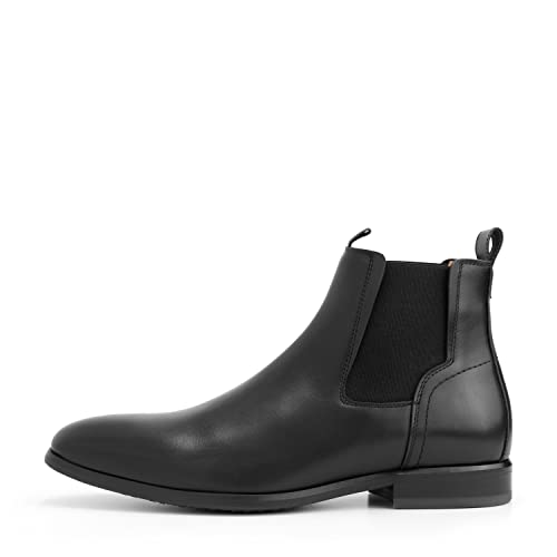 Den Broeck Stone St. - Herren - Chelsea boot - Anzug - Leder - Schwarz/Dunkelgrau - 42 von Den Broeck