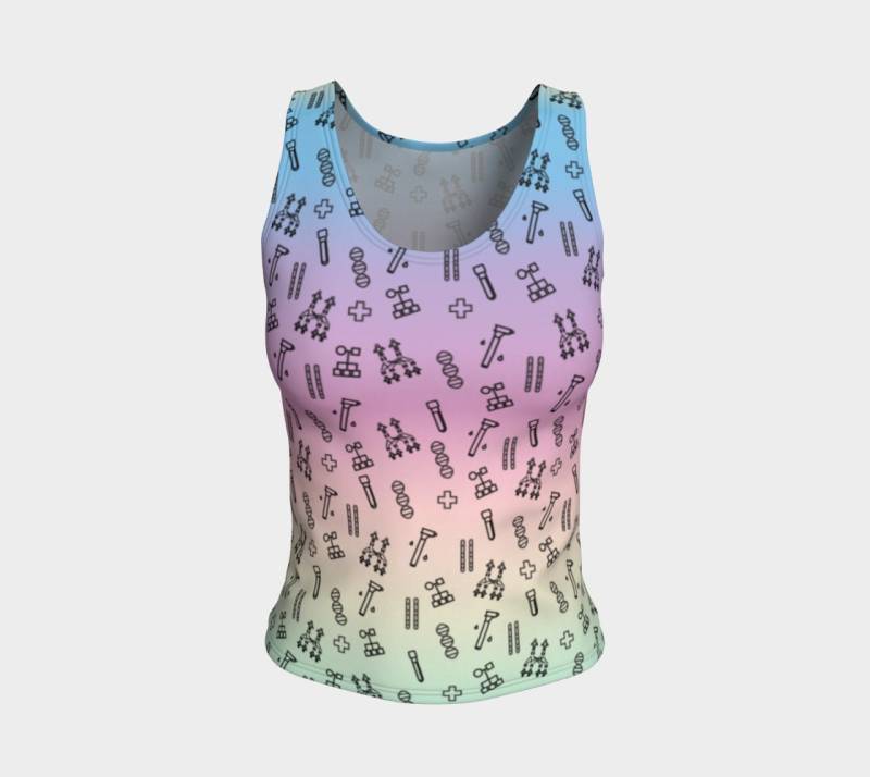Women Es Genetik Tank - Performance Moisture Wicking Rainbow Gradient Top in Mehreren Größen, Mädchen Stem von DenaDNAStore