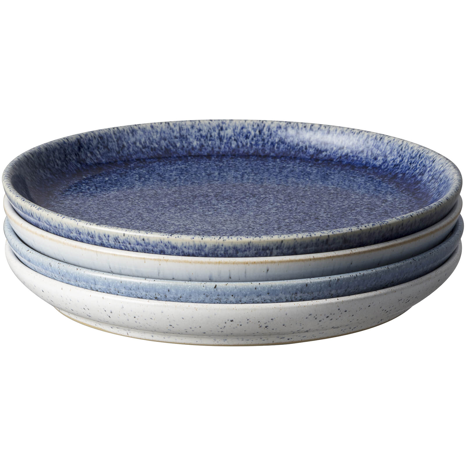 Denby Studio Blue Medium Coupe Plate - Set of 4 von Denby