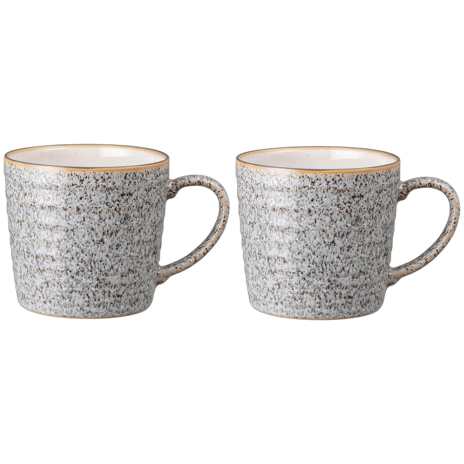 Denby Studio Grey Ridged Mug - Set of 2 von Denby