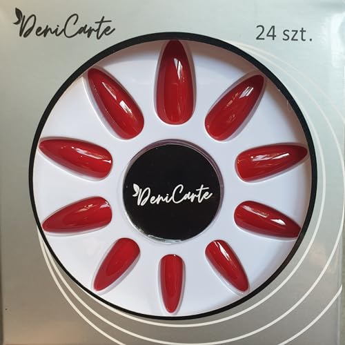 Künstliche Nägel, lang, vollflächig, 24 Stück, für Damen und Mädchen, Künstliche Nägel mit Spitzen verziert, verschiedene Designs Künstliche Nägel, lang, vollflächig, 24 Stück, für Damen und Mädchen, Künstliche Nägel mit Spitzen verziert, verschiedene Designs von Deni Carte