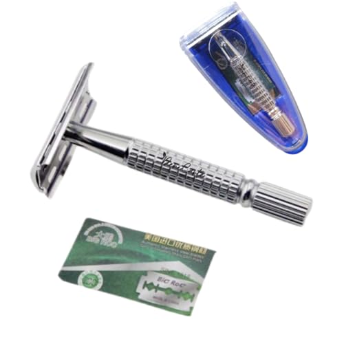 Deni Carte Rasierhobel aus Edelstahl Rasierer Rasiermaschine traditionell für Rasierklinge Deni Carte Rasierhobel aus Edelstahl Rasierer Rasiermaschine traditionell für Rasierklinge von Deni Carte