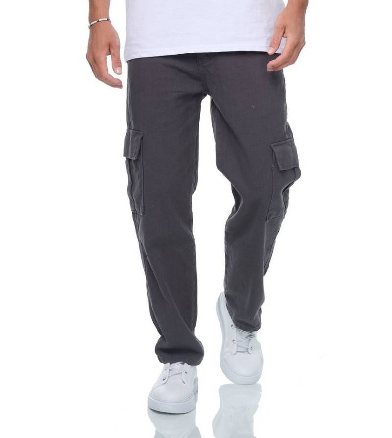 Denim Distriqt Cargohose Herren Baggy- Fit Cargo Jeans Freizeithose Einfarbig Loose von Denim Distriqt