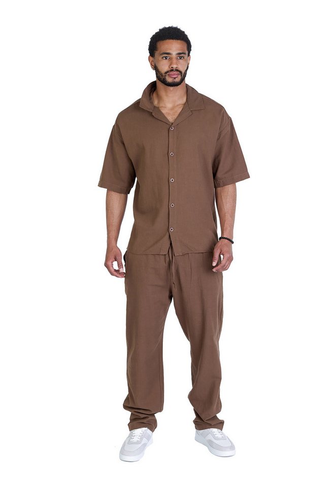 Denim Distriqt Freizeitanzug Lässiger Sommer 2 Teiler in Leinenoptik (2-tlg) von Denim Distriqt