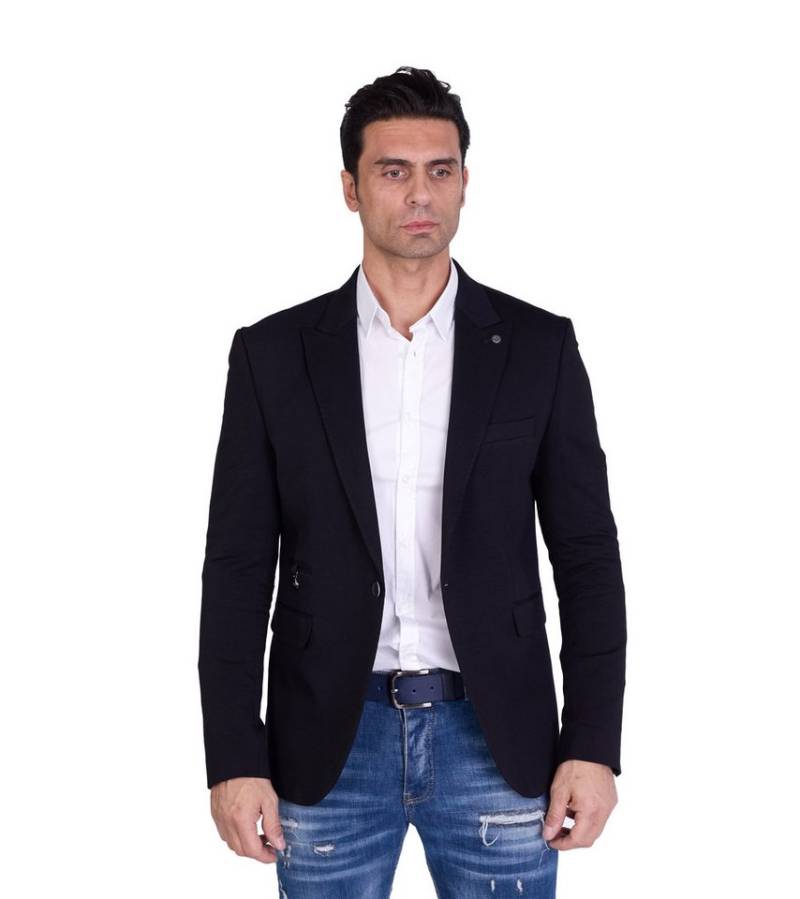 Denim Distriqt Jerseysakko Herren Slim Fit Sakko mit Stretch von Denim Distriqt