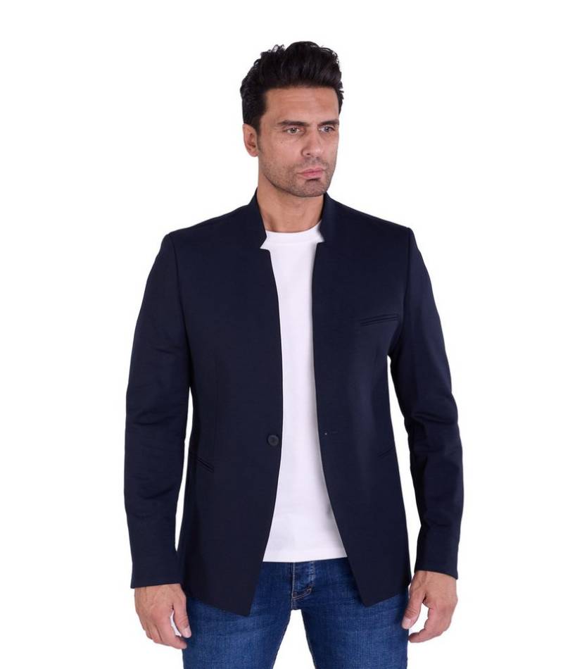 Denim Distriqt Jerseysakko Herren Slim Fit Stehkragen Sakko Denim Distriqt Jerseysakko Herren Slim Fit Stehkragen Sakko von Denim Distriqt