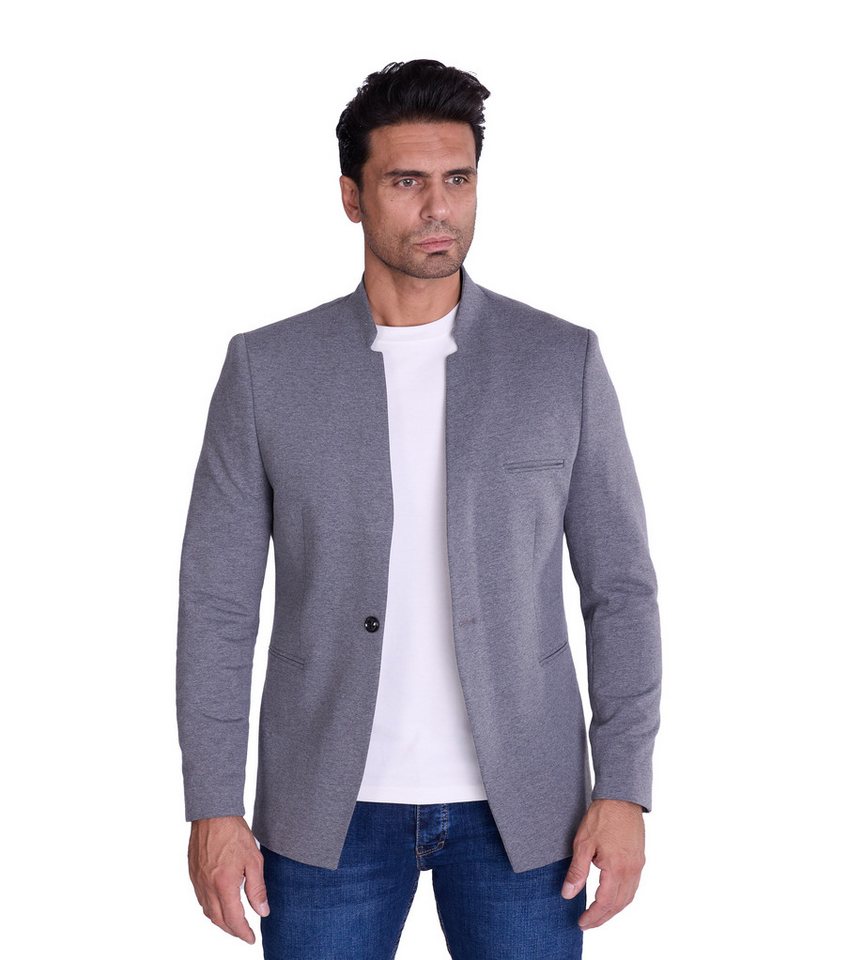 Denim Distriqt Jerseysakko Herren Slim Fit Stehkragen Sakko Denim Distriqt Jerseysakko Herren Slim Fit Stehkragen Sakko von Denim Distriqt