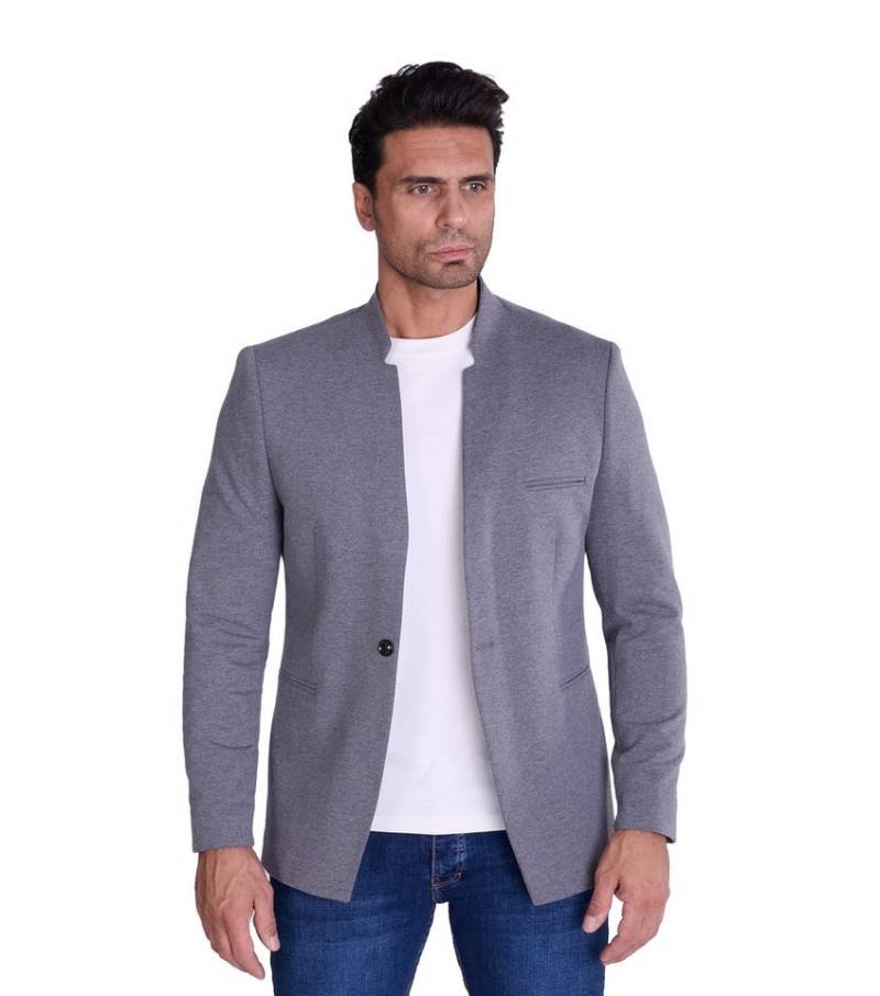 Denim Distriqt Jerseysakko Herren Slim Fit Stehkragen Sakko Denim Distriqt Jerseysakko Herren Slim Fit Stehkragen Sakko von Denim Distriqt
