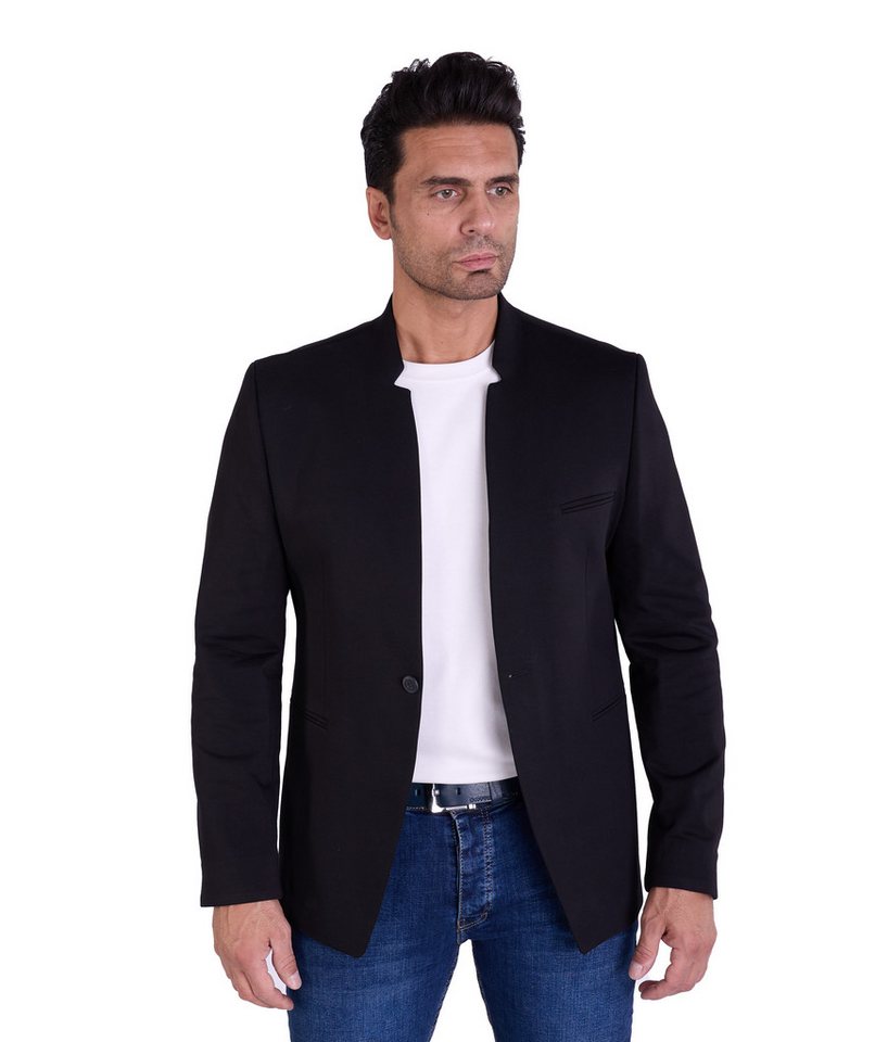 Denim Distriqt Jerseysakko Herren Slim Fit Stehkragen Sakko Denim Distriqt Jerseysakko Herren Slim Fit Stehkragen Sakko von Denim Distriqt