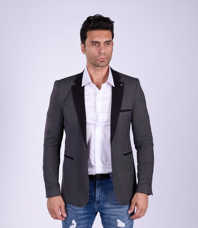 Denim Distriqt Jerseysakko Slim Fit Sakko Jeansoptik Denim Distriqt Jerseysakko Slim Fit Sakko Jeansoptik von Denim Distriqt