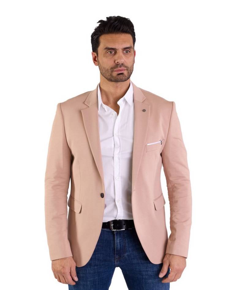 Denim Distriqt Jerseysakko Sportliches Herren SLIM FIT Jersey Sakko mit Stretch von Denim Distriqt