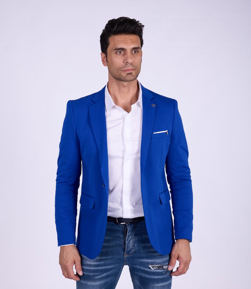 Denim Distriqt Jerseysakko Sportliches Herren SLIM FIT Jersey Sakko mit Stretch Denim Distriqt Jerseysakko Sportliches Herren SLIM FIT Jersey Sakko mit Stretch von Denim Distriqt