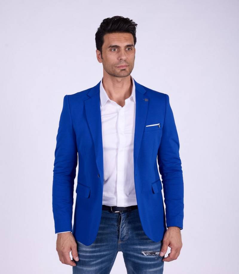 Denim Distriqt Jerseysakko Sportliches Herren SLIM FIT Jersey Sakko mit Stretch von Denim Distriqt