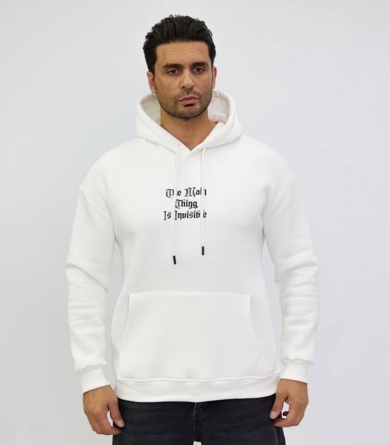 Denim Distriqt Kapuzensweatshirt Herren Slim-Fit Hoodie mit ausgefallenem Rückenprint von Denim Distriqt