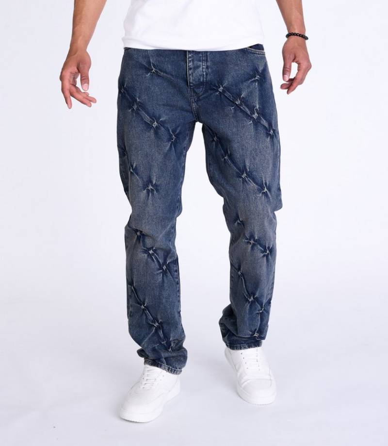 Denim Distriqt Loose-fit-Jeans Herren Loose Fit Jeans mit Batik Effekten von Denim Distriqt
