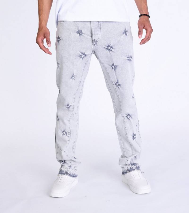 Denim Distriqt Loose-fit-Jeans Herren Loose Fit Jeans mit Batik Effekten von Denim Distriqt