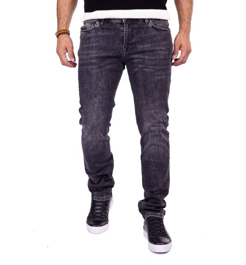 Denim Distriqt Slim-fit-Jeans Herren Basic SLIM-FIT Jeans mit Stretch Schwarz 3006 W31/L34 von Denim Distriqt