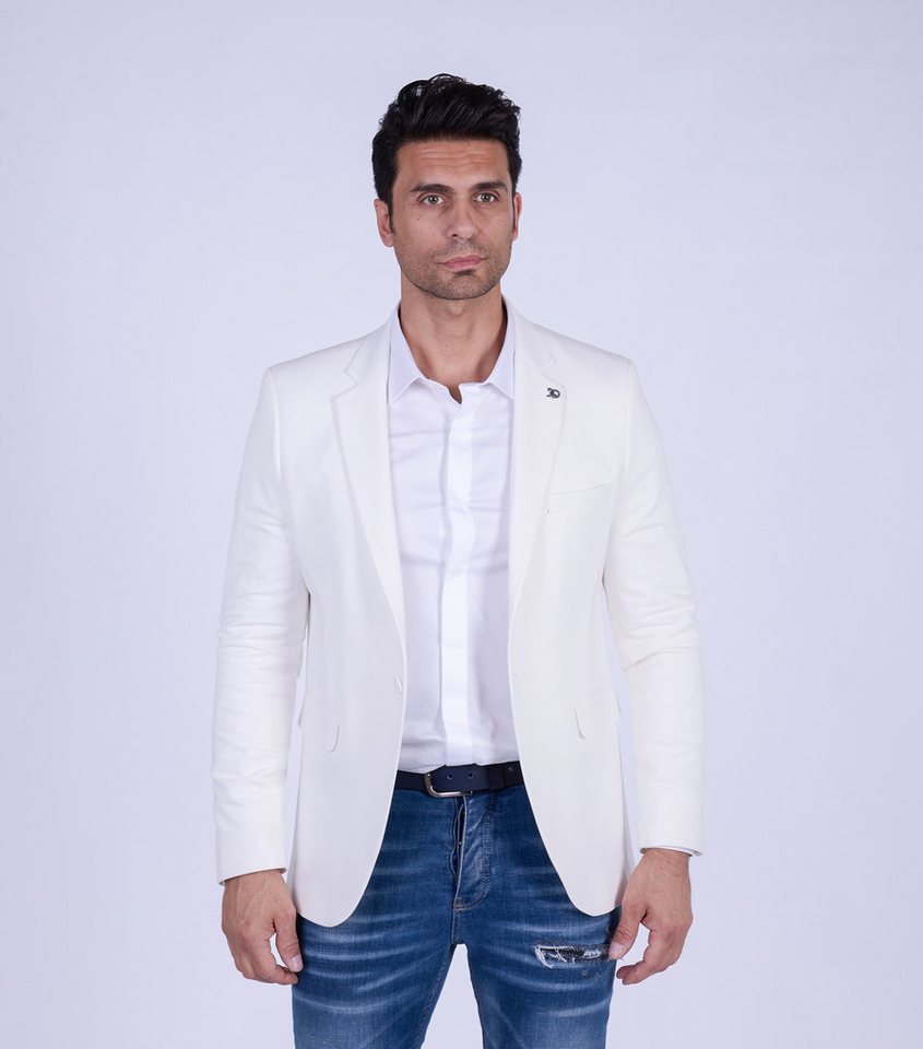 Denim Distriqt Sakko Designer Slim Fit Totenkopf Herren Sakko Weiß 58 Denim Distriqt Sakko Designer Slim Fit Totenkopf Herren Sakko Weiß 58 von Denim Distriqt