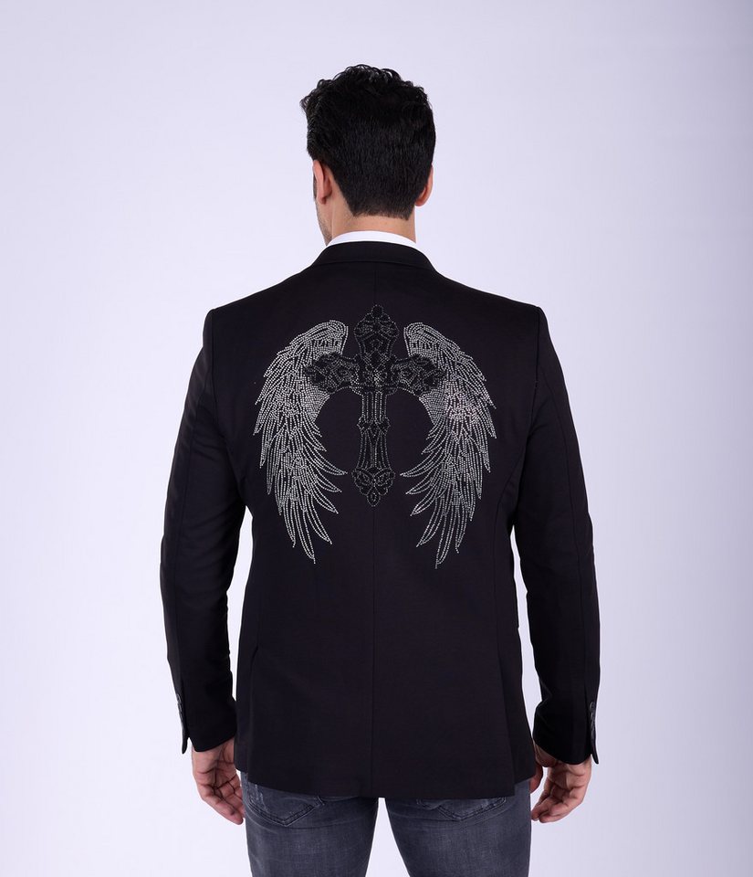 Denim Distriqt Sakko Extravagantes Herren Slim Fit Sakko Schwarz 58 Denim Distriqt Sakko Extravagantes Herren Slim Fit Sakko Schwarz 58 von Denim Distriqt