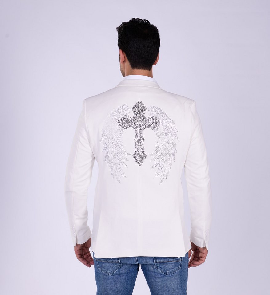 Denim Distriqt Sakko Extravagantes Herren Slim Fit Sakko Weiß 54 Denim Distriqt Sakko Extravagantes Herren Slim Fit Sakko Weiß 54 von Denim Distriqt