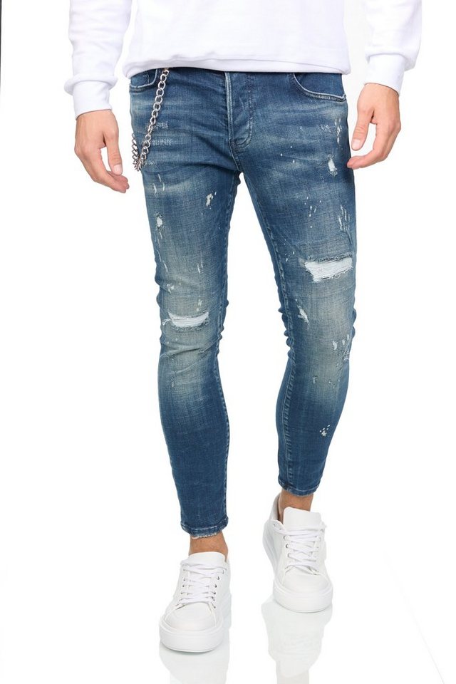 Denim Distriqt Skinny-fit-Jeans Super stretchige Skinny Jeans im Destroyed Look DH-BI von Denim Distriqt
