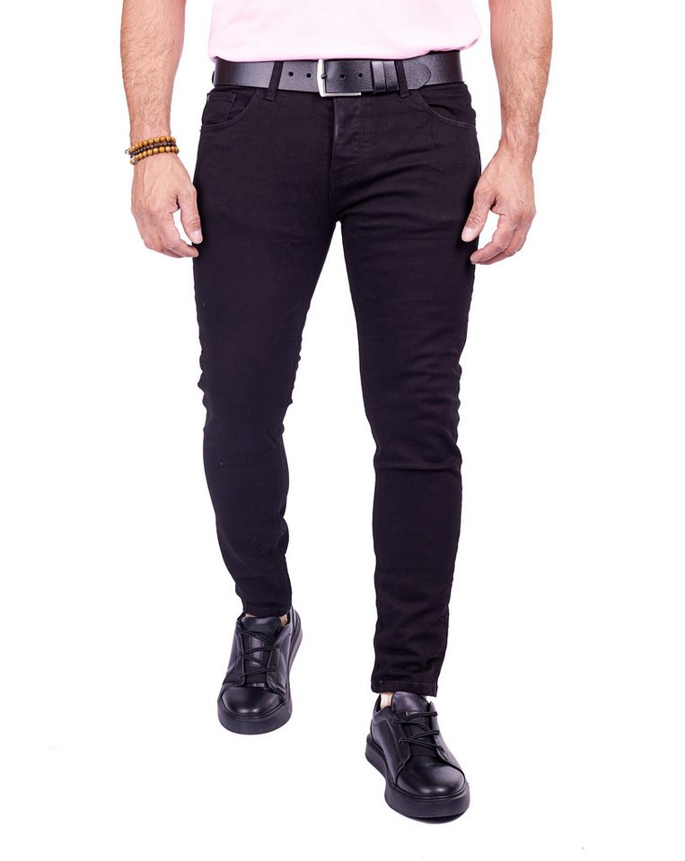 Denim Distriqt Slim-fit-Jeans Herren Basic Slim Fit Jeans mit stretch von Denim Distriqt