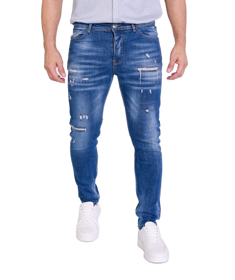 Denim Distriqt Slim-fit-Jeans Herren SLIM Fit Destroyed Jeans von Denim Distriqt
