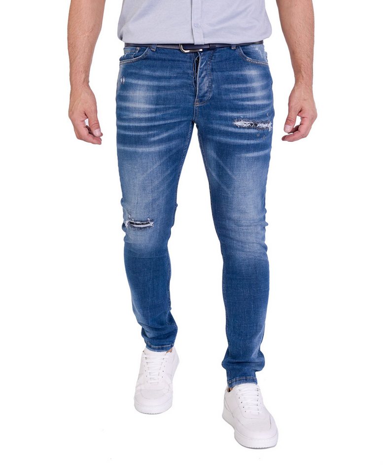 Denim Distriqt Slim-fit-Jeans Herren SLIM Fit Destroyed Jeans von Denim Distriqt