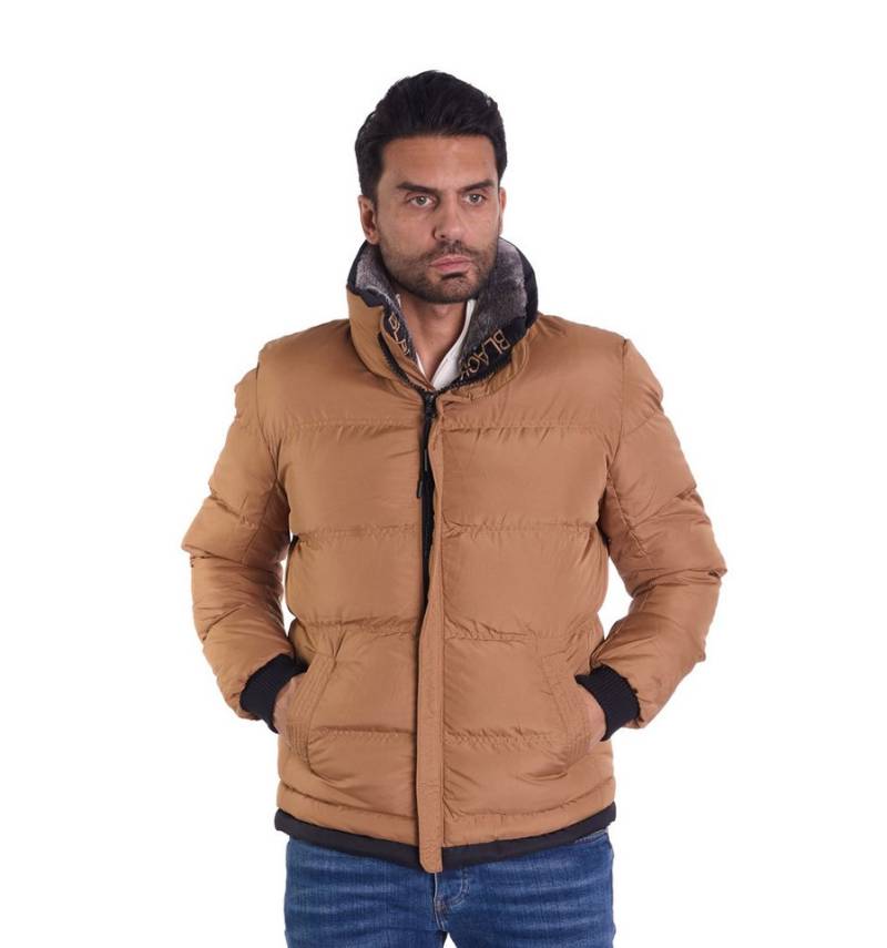 Denim Distriqt Steppjacke Ausgefallene Steppjacke mit Kunstfellkragen Camel L von Denim Distriqt