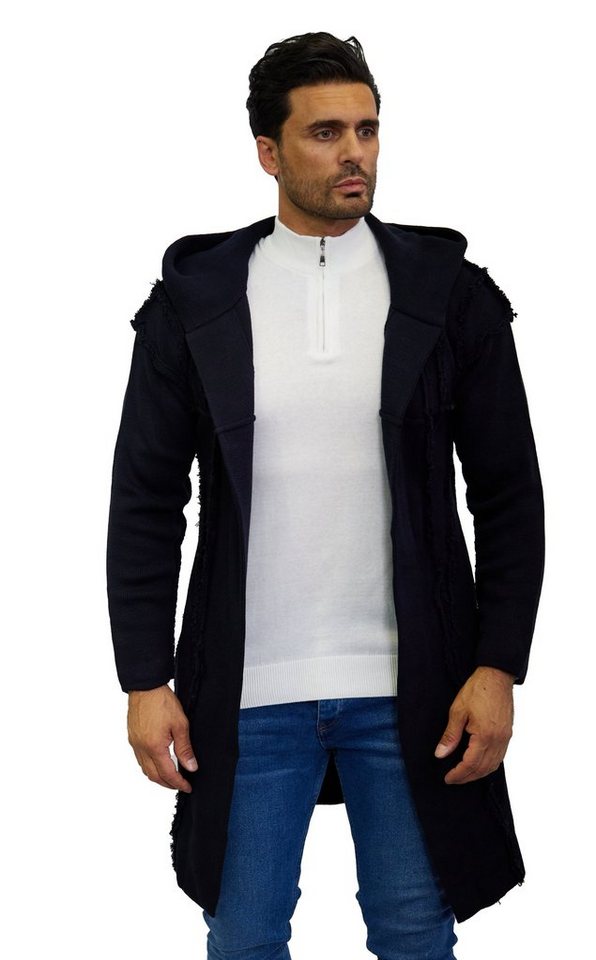 Denim Distriqt Strickjacke Lässige Herren StrickJacke mit besonderem Naht-Look von Denim Distriqt