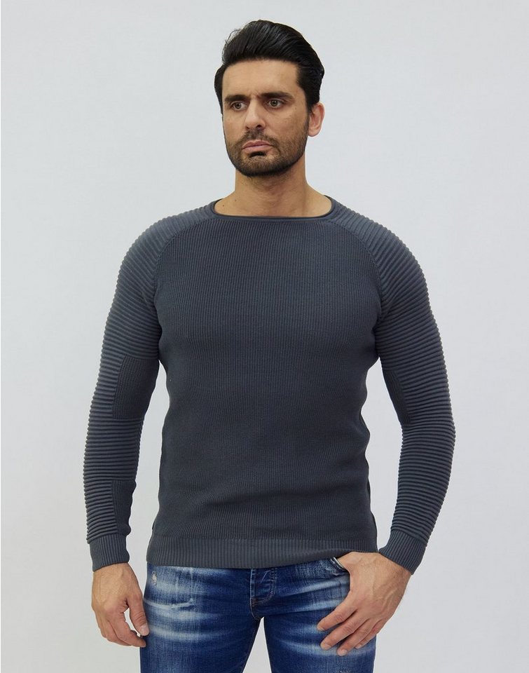 Denim Distriqt Strickpullover Feiner modischer Strickpullover mit feinen Akzenten von Denim Distriqt