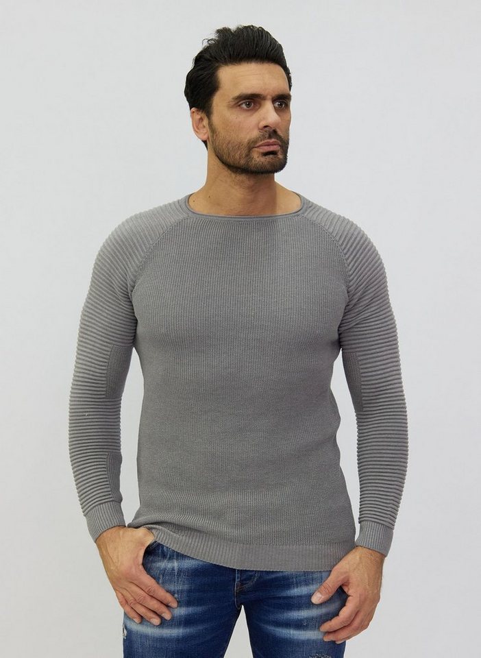 Denim Distriqt Strickpullover Feiner modischer Strickpullover mit feinen Akzenten von Denim Distriqt