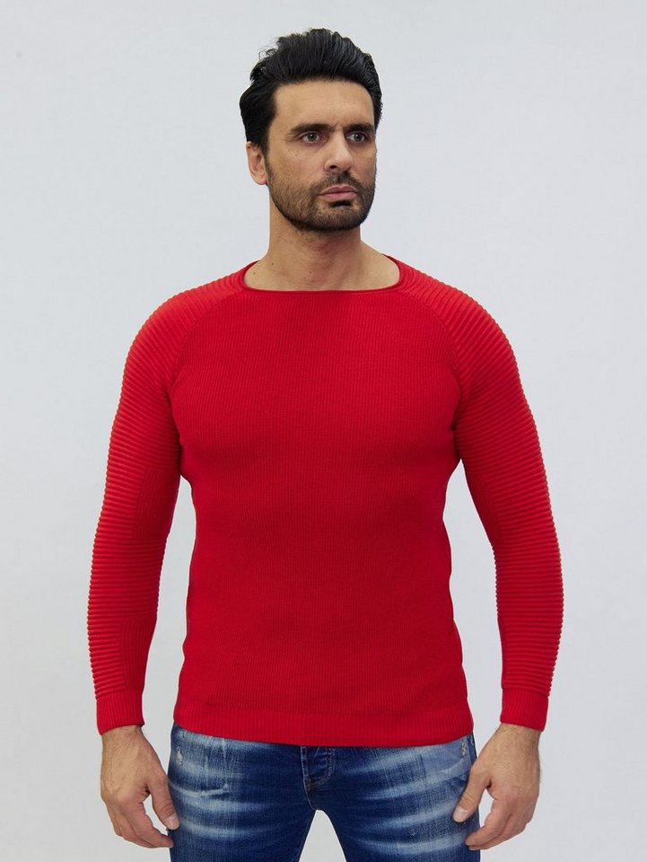 Denim Distriqt Strickpullover Feiner modischer Strickpullover mit feinen Akzenten von Denim Distriqt
