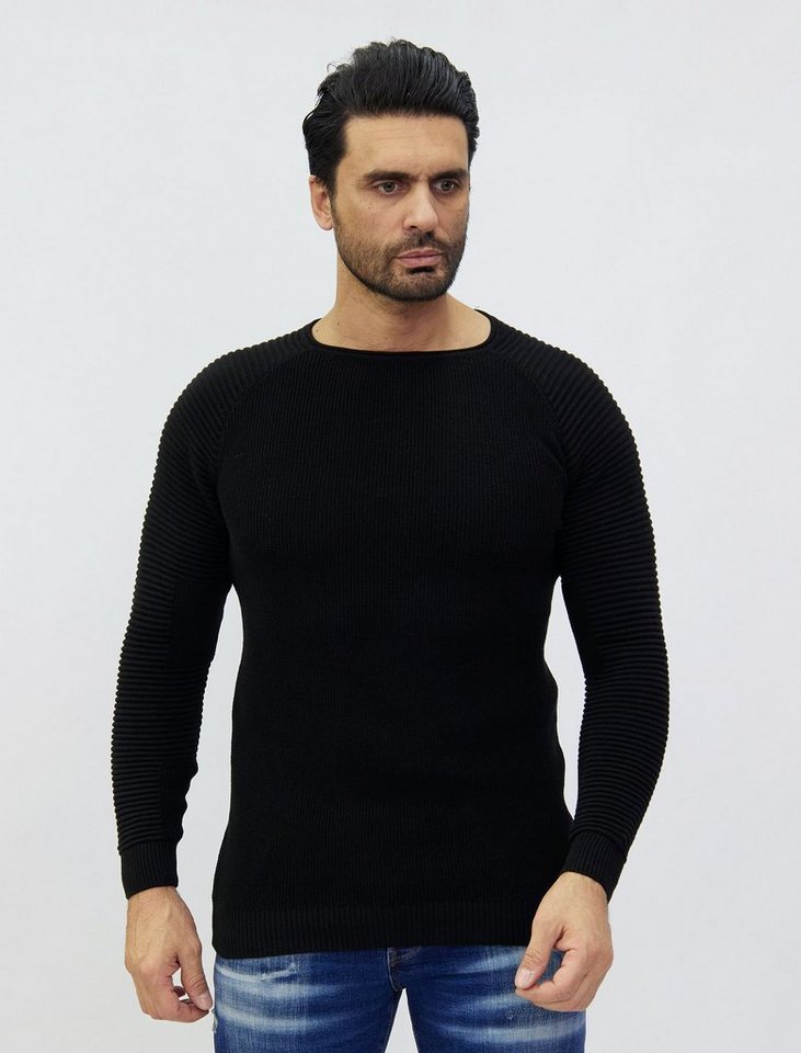 Denim Distriqt Strickpullover Feiner modischer Strickpullover mit feinen Akzenten von Denim Distriqt