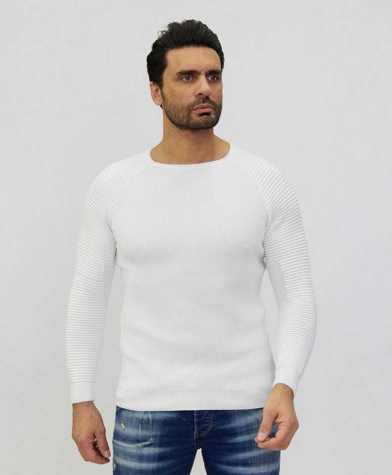 Denim Distriqt Strickpullover Feiner modischer Strickpullover mit feinen Akzenten von Denim Distriqt