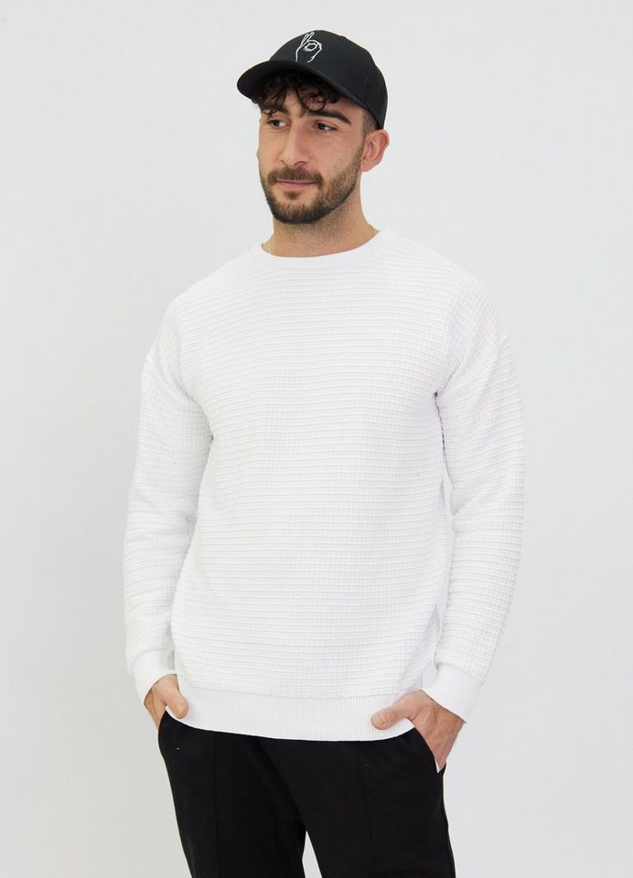 Denim Distriqt Strickpullover Schöner Strickpullover mit feinem Wabenmuster von Denim Distriqt