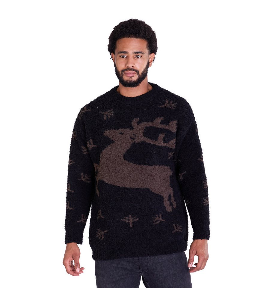 Denim Distriqt Strickpullover mit Norweger Muster in SLIM FIT Norweger Muster von Denim Distriqt