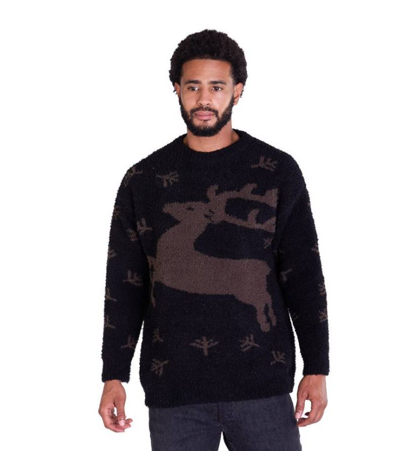 Denim Distriqt Strickpullover mit Norweger Muster in SLIM FIT Norweger Muster von Denim Distriqt