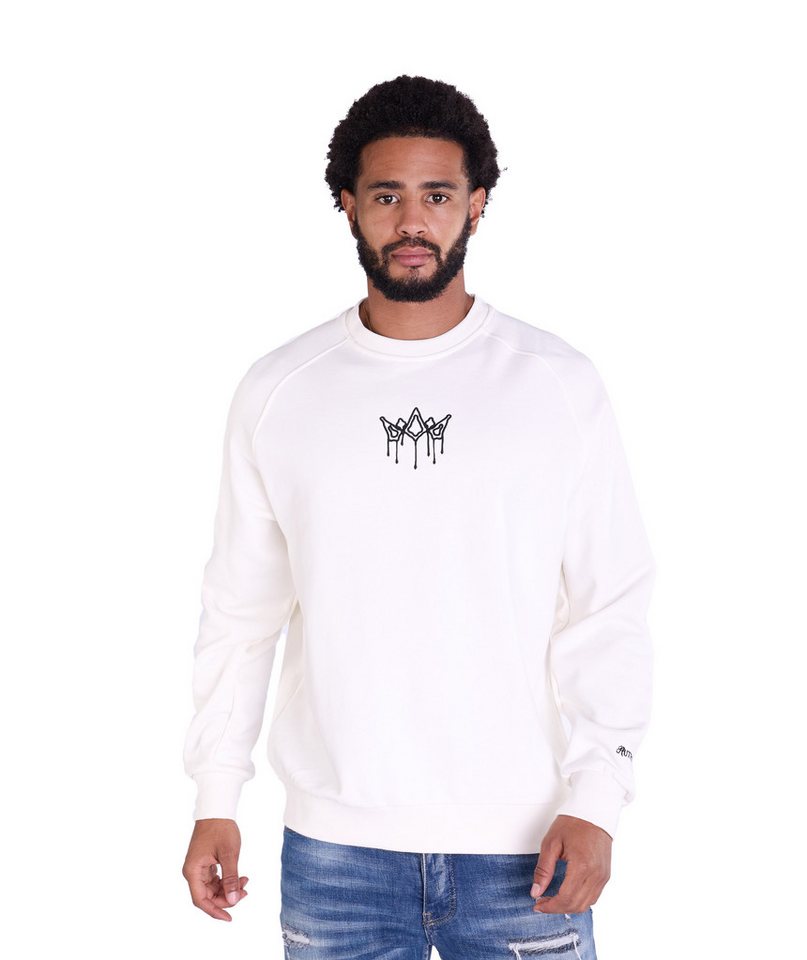 Denim Distriqt Sweatshirt mit feiner Logo Bestickung von Denim Distriqt