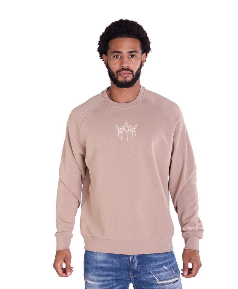 Denim Distriqt Sweatshirt mit feiner Logo Bestickung von Denim Distriqt