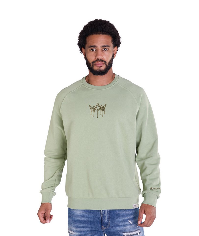 Denim Distriqt Sweatshirt mit feiner Logo Bestickung von Denim Distriqt