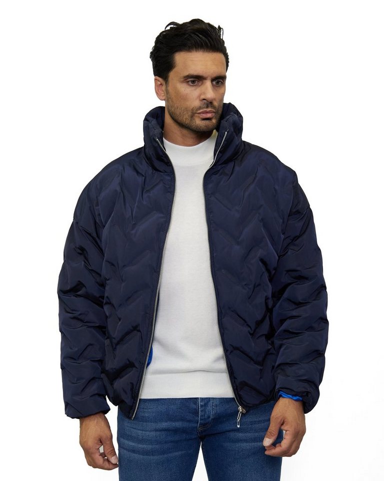 Denim Distriqt Winterjacke Herren Bomberjacke, gesteppte Winterjacke in Oversized Fit von Denim Distriqt