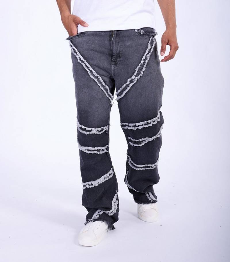 Denim House Relax-fit-Jeans Lässige Retro Baggy Jeans Loose Fit HIP HOP Jeans von Denim House