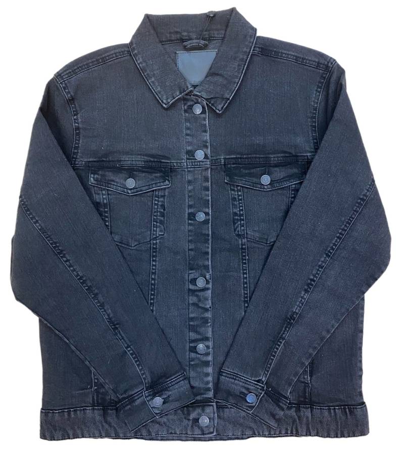 Denim Project mona Damen Jacke schlichte Jeans-Jacke Baumwoll-Jacke JIB-DPW-005 W007 Dunkelgrau von Denim Project