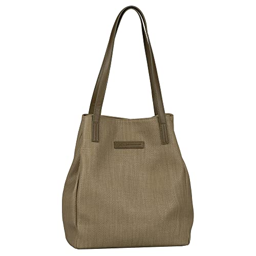 Denim TOM TAILOR, ARONA SUMMER, Damen, Shopper ohne Reisverschluss, L, Khaki von TOM TAILOR Denim