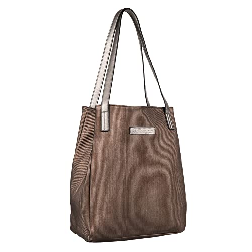 Denim TOM TAILOR - Arona Winter, Damen, Shopper, M, Bronze, 31x15,5x34,5 cm von TOM TAILOR Denim